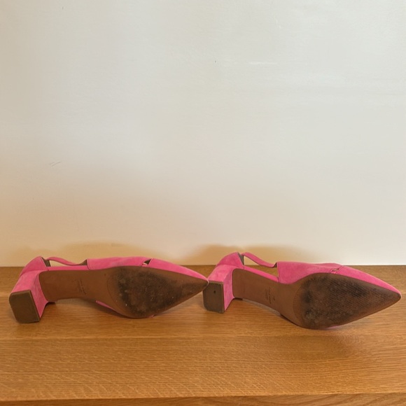 Pink Cole Han pointed low heel - suede size 7.5 - Picture 4 of 9